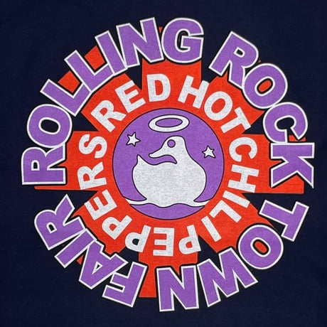 RED HOT CHILI PEPPERS ROLLING ROCK TOWN FAIR NAVY GILDAN XL 7363