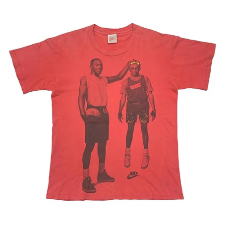 NIKE VINTAGE MICHAEL JORDAN SPIKE LEE THE BEST ON EARTH MARS RED SILVER TAG MEDIUM