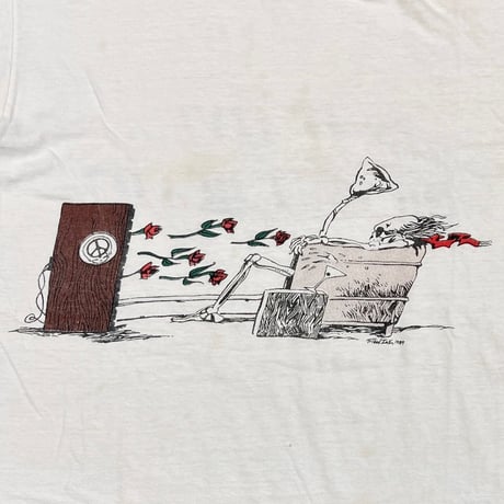 GRATEFUL DEAD 1989 MAXELL PARODY WHITE LARGE 6678