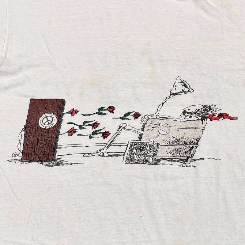 GRATEFUL DEAD 1989 MAXELL PARODY WHITE LARGE 66