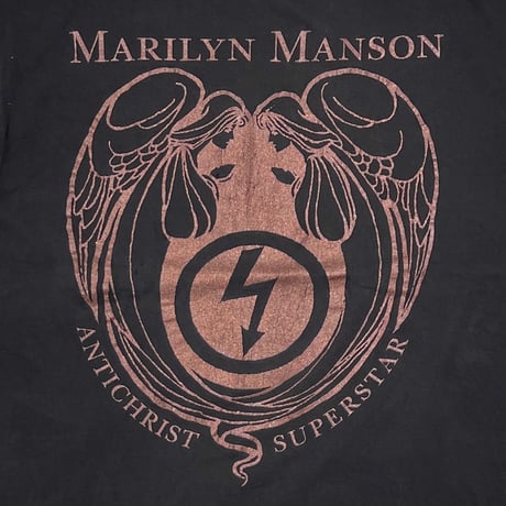 MARILYN MANSON ANTICHRIST SUPERSTAR BRONZE LOGO FITS XL 2845