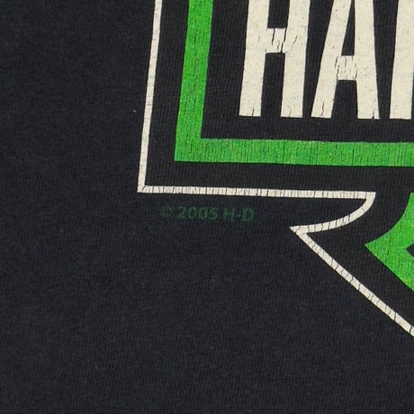 HARLEY DAVIDSON GREEN FLAME SAVANNA ST. PATRICK'S DAY LS LARGE 6937