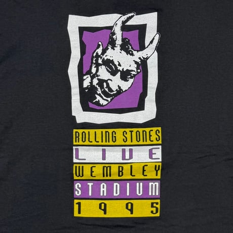 THE ROLLING STONES LIVE WEMBLEY STUDIUM 1995 PURPLE SPIKE TONGUE XL 2578