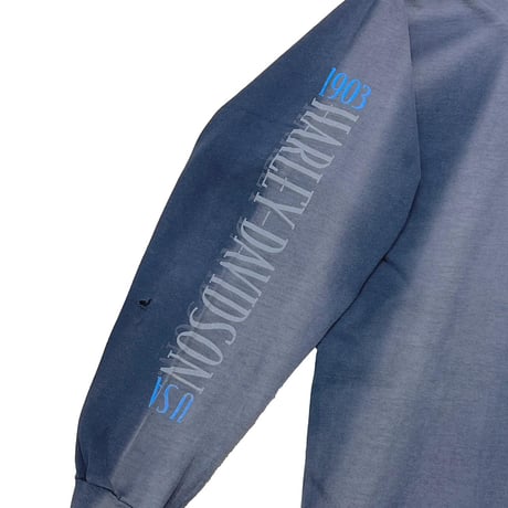 HARLEY DAVIDSON	FRONT POCKET BACK CURLY'S BLUE EMBLEM LS FADED NAVY XL 5794