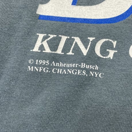 Budweiser JUMP ON A BUD 1995 THIS BUD'S FOR YOU LIGHT BLUE CHANGES XL 0366