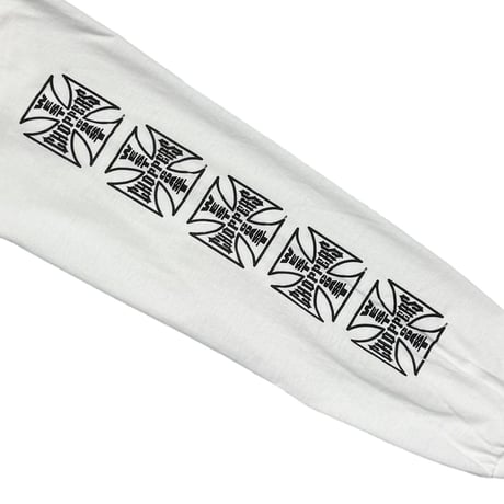 WEST COAST CHOPPERS IRON CROSS LS WHITE XL 8560