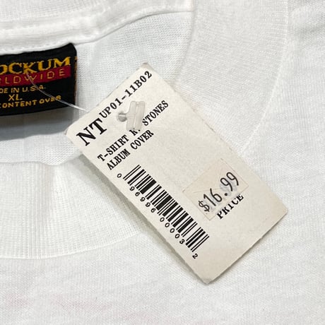 THE ROLLING STONES DEAD STOCK 1995 VOODOO LOUNGE EUROPEAN TOUR WHITE BROCKUM XL 1541
