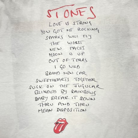 ROLLING STONES VOODOO LOUNGE WHITE BROCKUM LARGE 0517