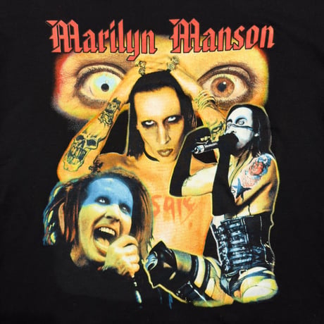 MARILYN MANSON MULTI PORTRAIT BOOTLEG HOODED SWEATSHIRT XL 4465