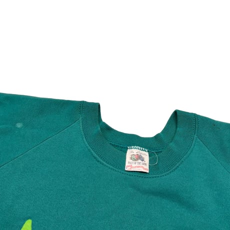 Apple MULTI LOGO CREWNECK SWEAT GREEN FRUIT OF THE LOOM XL 7702