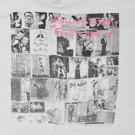 THE ROLLING STONES EXILE ON MAIN ST NORTH AMERICAN TOUR 1989 WHITE XL 0070