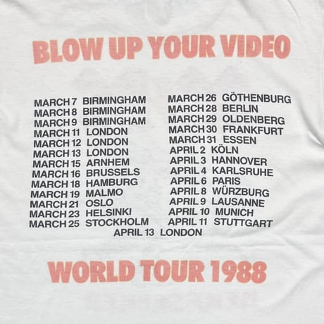 AC/DC HEAT SEEKER BLOW UP YOUR VIDEO 1988 WHITE LARGE 6426