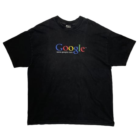 GOOGLE LOGO TEE BLACK HANES XL 9801