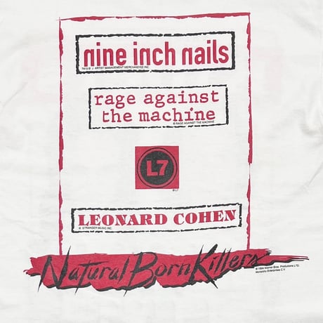 [MORE SALE] NATURAL BORN KILLERS 1994 BLOOD LUST MOVIE PROMO WHITE GIANT LARGE 6964