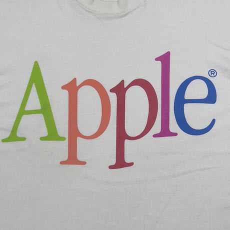 Apple COLOR TEXT LOGO WHITE FRUIT OF THE LOOM XL 2983