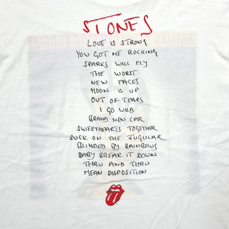 THE ROLLING STONES 1994 VOODOO LOUNGE WHITE BROCKUM LARGE 8859