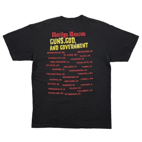 MARILYN MANSON GUNS NAD GOVERMENT FITS XL 0774