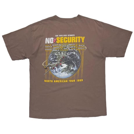 THE ROLLING STONES NO SECURITY TOUR 1999 PAD LOCK LIP & TONGUE BROWN MURINA XL 3923