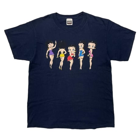 BETTY BOOP 1994 LINK PRINT NAVY TULTEX XL 6902