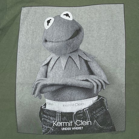 KERMIT KERMIT CLEIN CALVIN KLEIN PARODY GREEN CHANGES LARGE 1842