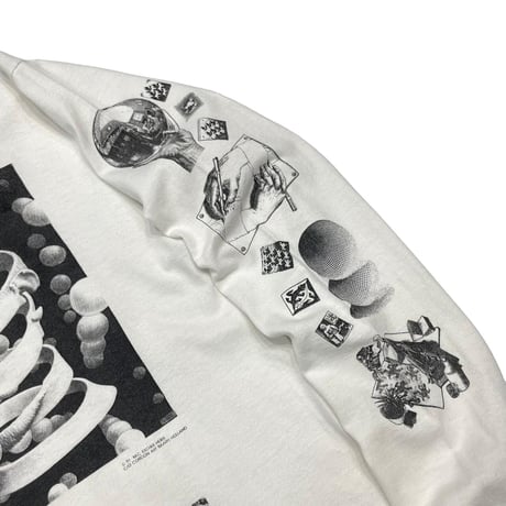 M.C. ESCHER MULTI ART LS WHITE ONEITA LARGE 5677