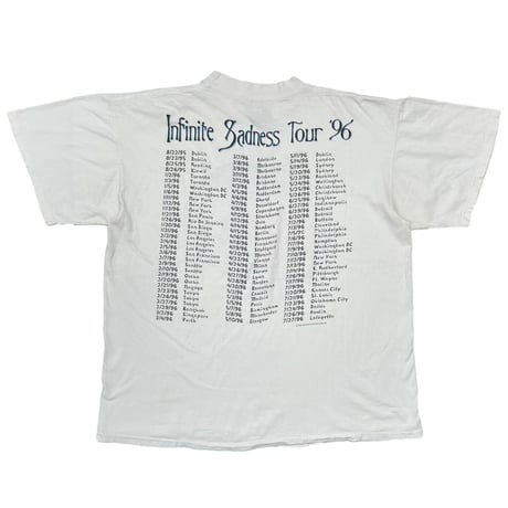 THE SMASHING PUMPKINS INFINITE SADNESS TOUR '96 WHITE TULTEX XL 2045