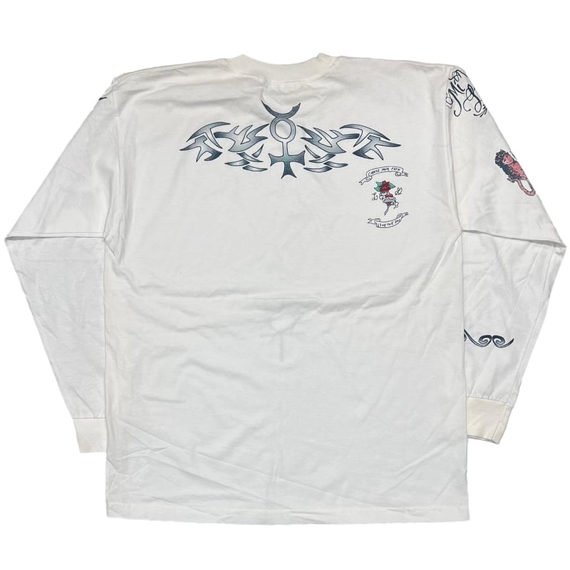 トップス dennis rodman tatoo L/S T-shirt 90s Dennis Rodman Tattoo L/S Tee | MOES USED&NEW CLOTHING STORE