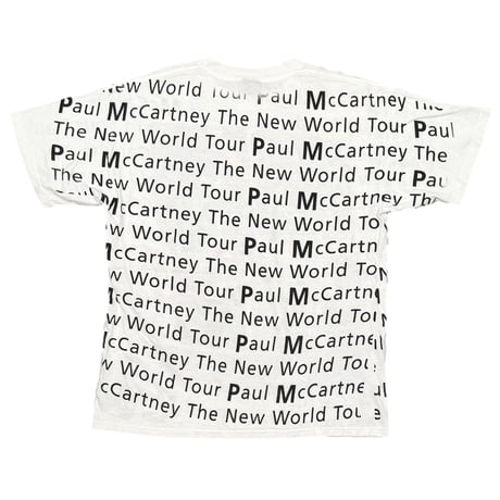 Paul McCartney THE NEW WORLD TOUR OVP WHITE BROCKUM XL 4925