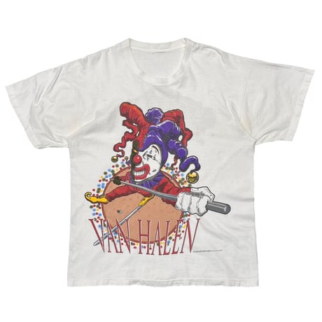 VAN HALEN 1995 BALANCE TOUR CLOWN WHITE FITS LARGE 3713