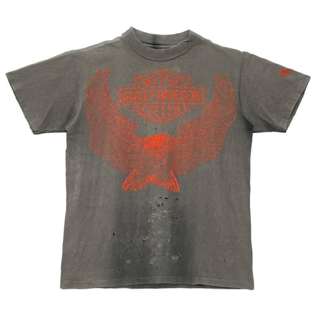 HARLEY DAVIDSON EMBLEM TUCSON FADED RED PRINT HANES MEDIUM 6654