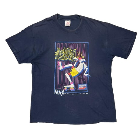 PEPSI MAX GENERATION PROMO NAVY Hanes LARGE 7292