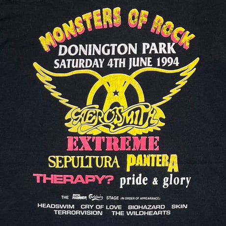 MONSTERS OF ROCK 1994 MUSIC FESTIVAL AEROSMITH EXTREME PANTERA & MORE FITS LARGE 4022