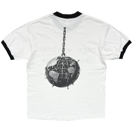 RAGE AGAINST THE MACHINE WRECKING BALL RINGER WHITE/BLACK GIANT MEDIUM 1968
