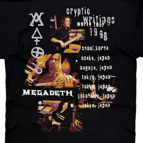 MEGADETH CRYPTIC WRITINGS WORLD TOUR giant MEDIUM 0461
