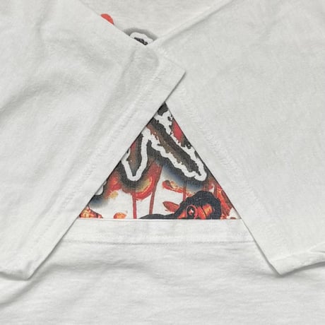 Slipknot 2002 BLOOD LOGO MEMBER DOUBLESIDE WHITE GILDAN LARGE 1744
