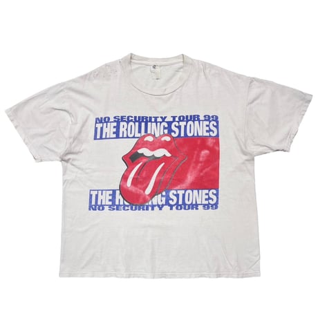THE ROLLING STONES NO SECURITY TOUR 1999 WHITE FITS XL 2784