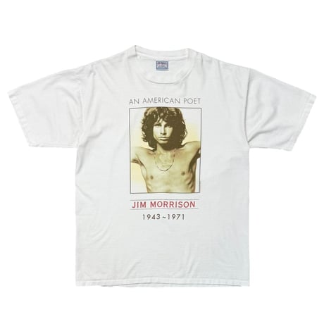 JIM MORRISON DOORS AN AMERICAN POET WHITE ALL SPORT XL 8180