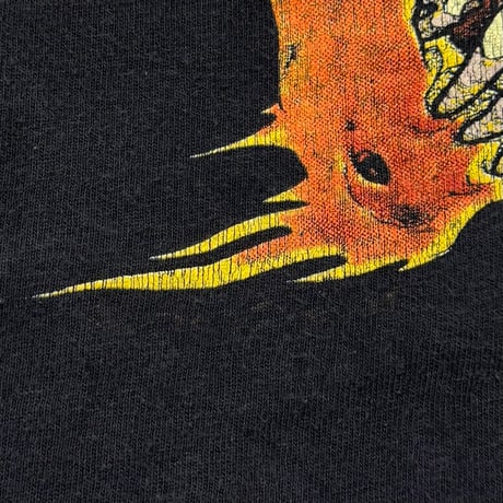METALLICA PUSHEAD SIDE FLAMING VAMPIRE SKULL TULTEX LARGE 8635