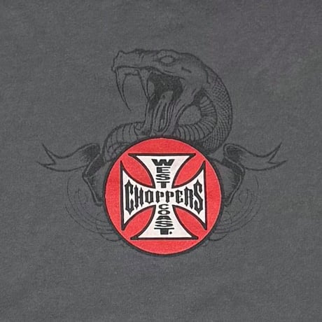 WEST COAST CHOPPERS 	CIRCLE SNAKE LOGO CHACOAL FITS XL 3901