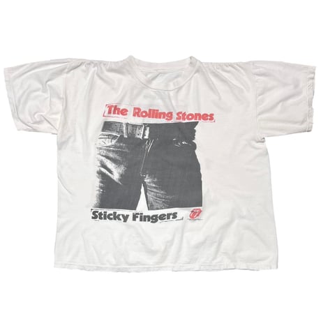 THE ROLLING STONES 1990 STICKY FINGERS EUROPE WHITE FITS L-XL 4463
