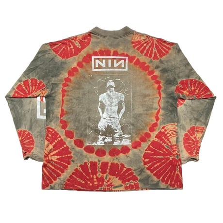 NINE INCH NAILS BOOTLEG HATE & I WANT TO FUCK YOU LIKE AN ANIMAL TIE DYE LS TEE XL 6845