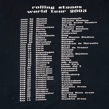 ROLLING STONES LIP & TONGUE 2002-2003 WORLD TOUR XXL 9297