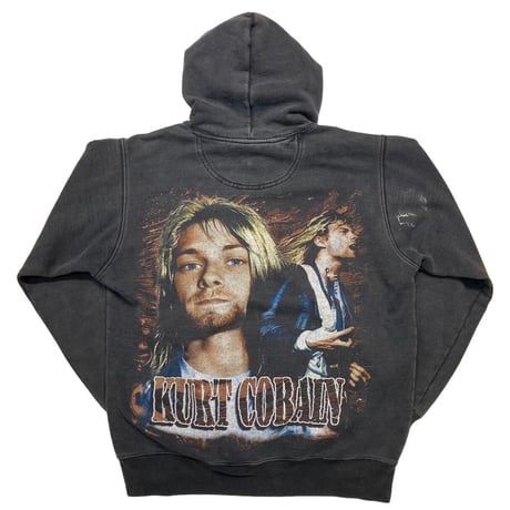 NIRVANA KURT COBAIN PORTRAIT HOODED SWEATSHIRT MEDIUM 5564