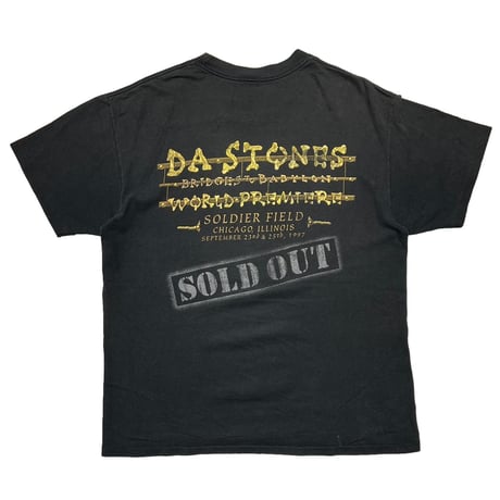 THE ROLLING STONES 1997 BRIDGE TO BABYLON GOLD TONGUE SOLD OUT anvil XL  4453