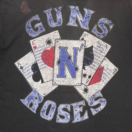 GUNS N' ROSES CARD PISTOL ROSE DOUBLE SIDE EURO XL 2200