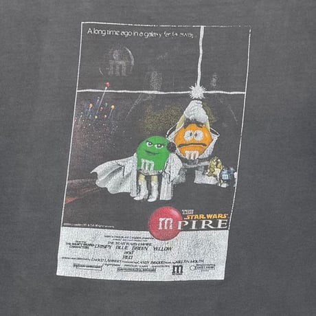 m&m's STAR WARS PARODY MPIRE FADED BLACK FITS XL 1998