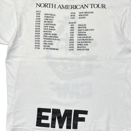 EMF NORTH AMERICAN TOUR WHITE FRUIT OF THE LOOM XL 0519