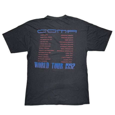 GUNS N' ROSES COMA WORLD TOUR 1992 FITS XL 8236