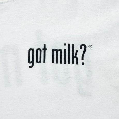 OLD&VINTAGE got milk ? DOUBLE SIDE WHITE ALLSPORT LARGE 9757