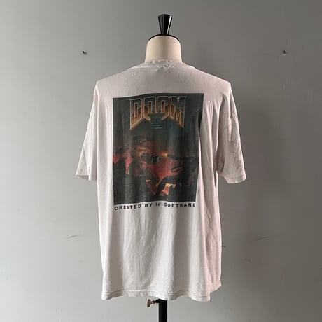 FADE is BEAUTIFUL [No.17] DOOM2 video game promo WHITE HANES XL 3630
